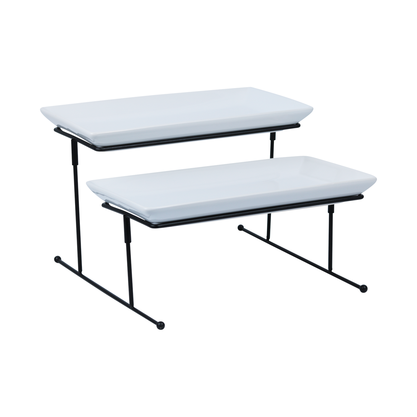 2 Tier Rectangle Server Set