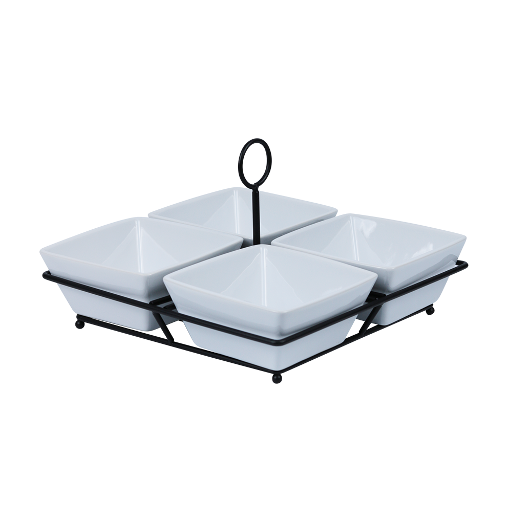 4 Section Square Server Set